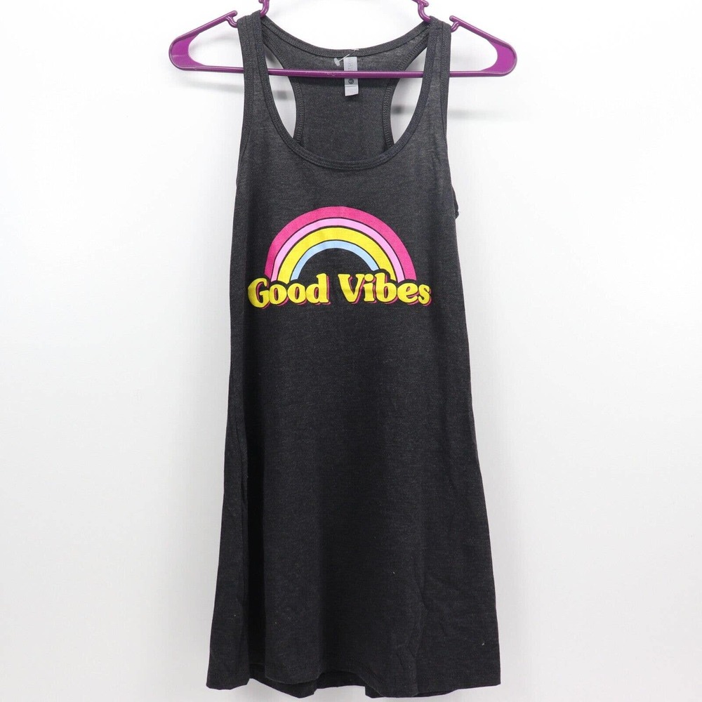 Next Level Good Vibes Tunic Tank Tops Womens Size XS
